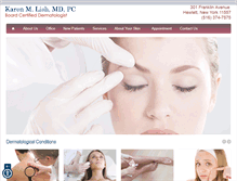 Tablet Screenshot of karenlishmd.com